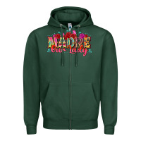 Sports Green madre our lady Zipper Hoodie - texasbilliewilder