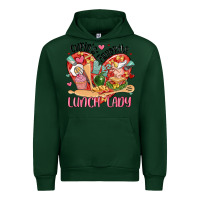 Forest Green cupids favorite lunch lady Urban Hoodie - MaliasSmallBusiness