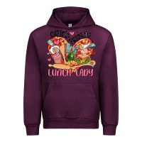 Mauve Wine cupids favorite lunch lady Urban Hoodie - MaliasSmallBusiness