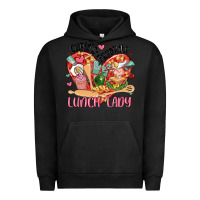 Pigment Black cupids favorite lunch lady Urban Hoodie - MaliasSmallBusiness