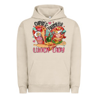 Pigment French Oak cupids favorite lunch lady Urban Hoodie - MaliasSmallBusiness