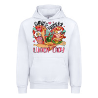 White cupids favorite lunch lady Urban Hoodie - MaliasSmallBusiness