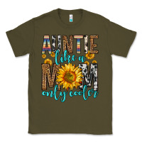 Army Green auntie like a mom only cooler Classic Tee - Zillion Design Studio