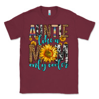 Burgundy auntie like a mom only cooler Classic Tee - Zillion Design Studio