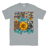 Heather Grey auntie like a mom only cooler Classic Tee - Zillion Design Studio