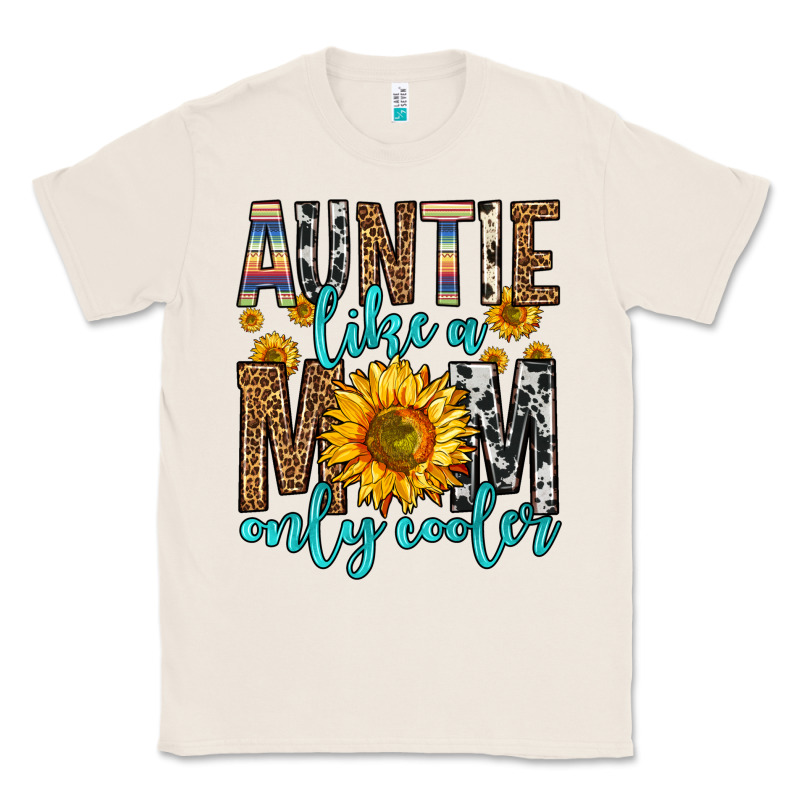 Auntie Like A Mom Only Cooler Classic Tee by Zillion Design Studio | Teevron