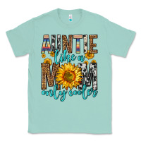 Seafoam auntie like a mom only cooler Classic Tee - Zillion Design Studio