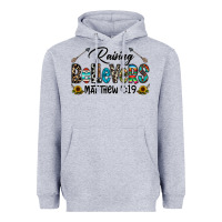 Heather Grey raising believers Heavyweight Hoodie - CowhideDigitalArt