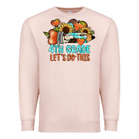 Pale Pink 4th grade let's do this Premium Sweatshirt - JahusDesignShop