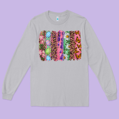 Long Sleeve Tee Western easter brush stroke