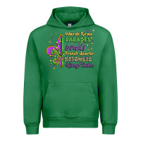 Emerald mardi gras parades beads french quarter beignets k Urban Hoodie - MaliasSmallBusiness