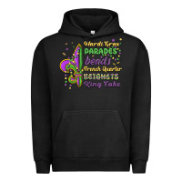 Pigment Black mardi gras parades beads french quarter beignets k Urban Hoodie - MaliasSmallBusiness