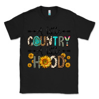 Black a little country a little hood Classic Tee - Zillion Design Studio