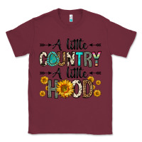 Burgundy a little country a little hood Classic Tee - Zillion Design Studio