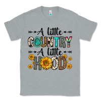 Heather Grey a little country a little hood Classic Tee - Zillion Design Studio