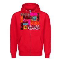 Red mama gemstone sunflower Zipper Hoodie - texasbilliewilder