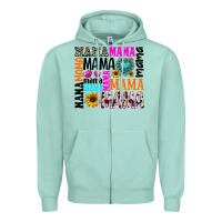 Seafoam mama gemstone sunflower Zipper Hoodie - texasbilliewilder