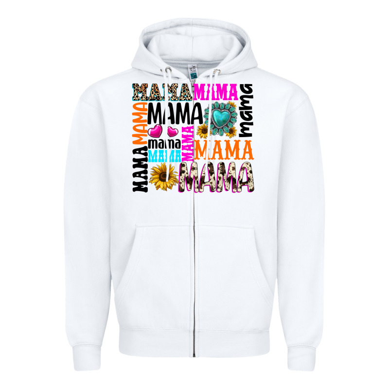 Mama Gemstone Sunflower Zipper Hoodie by texasbilliewilder | Teevron