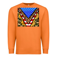 Carrot american sunflower and camouflage Premium Sweatshirt - AdoDesignShop