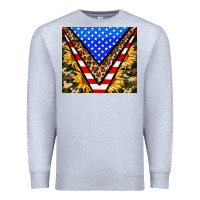 American Sunflower And Camouflage Premium Sweatshirt | Teevron