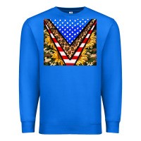 True Royal american sunflower and camouflage Premium Sweatshirt - AdoDesignShop
