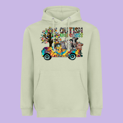 Autism Avareness3 Heavyweight Hoodie Designed By Cowhidedigitalart