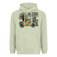 Matcha autism avareness3 Heavyweight Hoodie - CowhideDigitalArt