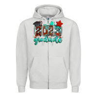 Dove Grey 2023 graduate Zipper Hoodie - Zillion Design Studio