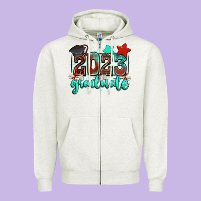 2023 Graduate Zipper Hoodie Designed By Zillion Design Studio