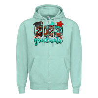 Seafoam 2023 graduate Zipper Hoodie - Zillion Design Studio