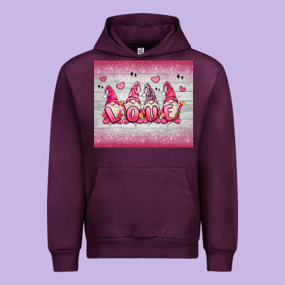 Valentine's Day Gnomes Urban Hoodie Designed By Maliassmallbusiness