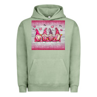 Pigment Oil Green valentine's day gnomes Urban Hoodie - MaliasSmallBusiness