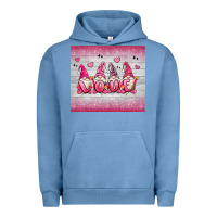 Pigment Pebble Blue valentine's day gnomes Urban Hoodie - MaliasSmallBusiness