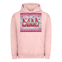 Pigment Salmon valentine's day gnomes Urban Hoodie - MaliasSmallBusiness