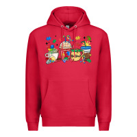 Cardinal autism awareness day coffee cups Premium Hoodie - MaliasSmallBusiness