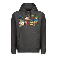 Charcoal Heather autism awareness day coffee cups Premium Hoodie - MaliasSmallBusiness