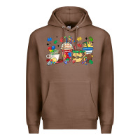 Chestnut autism awareness day coffee cups Premium Hoodie - MaliasSmallBusiness