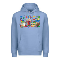 Colony Blue autism awareness day coffee cups Premium Hoodie - MaliasSmallBusiness