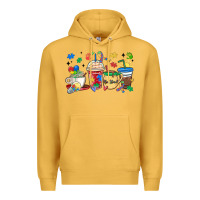 Mustard autism awareness day coffee cups Premium Hoodie - MaliasSmallBusiness