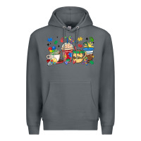 Rock autism awareness day coffee cups Premium Hoodie - MaliasSmallBusiness