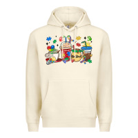 Sandshell autism awareness day coffee cups Premium Hoodie - MaliasSmallBusiness