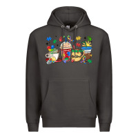 Smoke autism awareness day coffee cups Premium Hoodie - MaliasSmallBusiness