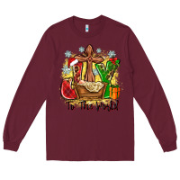 Burgundy joy to the world Long Sleeve Tee - Zillion Design Studio