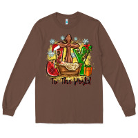 Chestnut joy to the world Long Sleeve Tee - Zillion Design Studio
