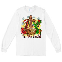 White joy to the world Long Sleeve Tee - Zillion Design Studio