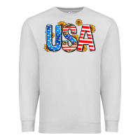Dove Grey usa sunflower Premium Sweatshirt - AdoDesignShop