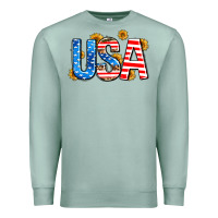 Seafoam usa sunflower Premium Sweatshirt - AdoDesignShop