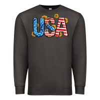 Smoke usa sunflower Premium Sweatshirt - AdoDesignShop