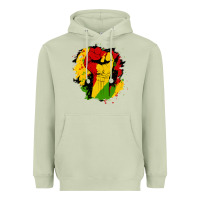 Matcha juneteenth fist Heavyweight Hoodie - HRA Design Shop