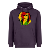 Plum juneteenth fist Heavyweight Hoodie - HRA Design Shop